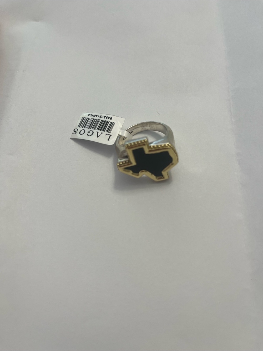 ASOS Black and Gold Texas Outline Ring